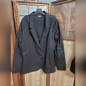 EDDIE BAUER black 2 button Travel Blazer size 20 pre-owned